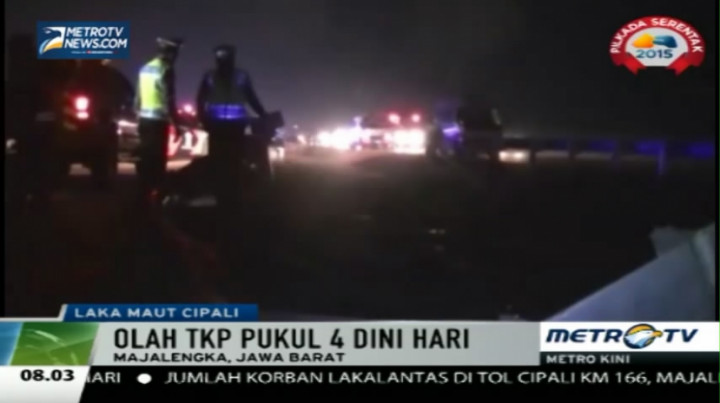  Tabrakan Bus di Tol Cipali, 7 Tewas dan 1 Kritis