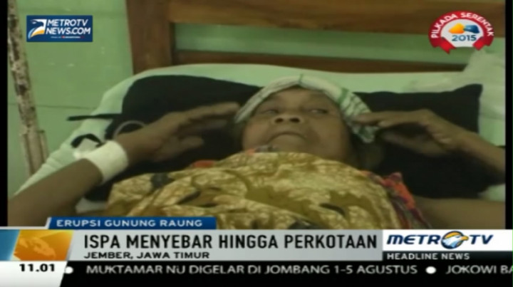 Raung Erupsi, Penderita ISPA di Jember Meningkat 25 Persen 