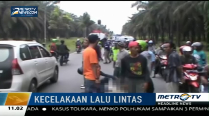 Bus Tabrak Motor di Asahan, Satu Tewas