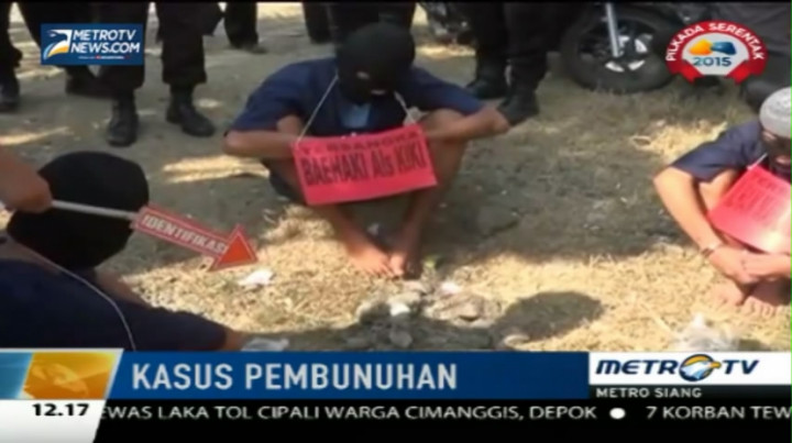 Polisi Gelar Rekonstruksi Pembunuhan Pemuda di Cianjur