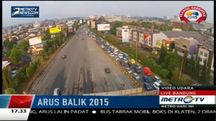 Arus Balik di Bandung dan Cikopo Sore Ini