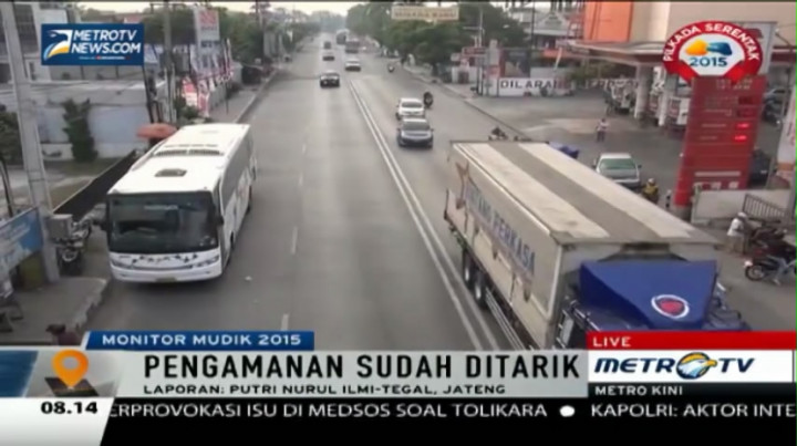 Lalin Arus Balik di Ruas Pantura Terpantau Lengang