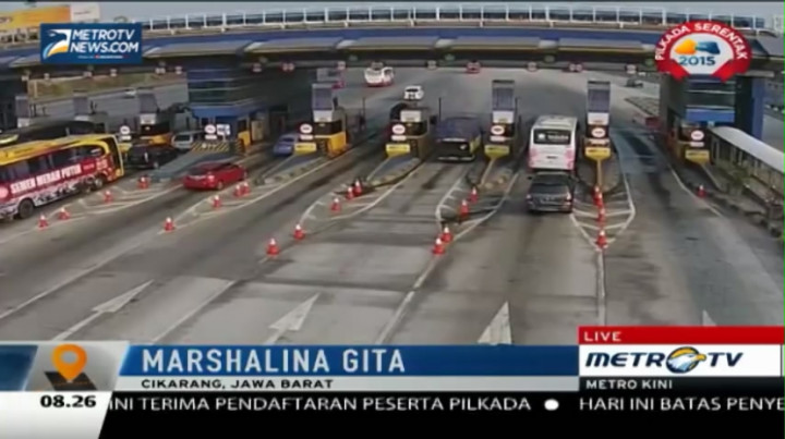 Hari Terakhir Libur Lebaran, Tol Cikampek Terlihat Lengang 