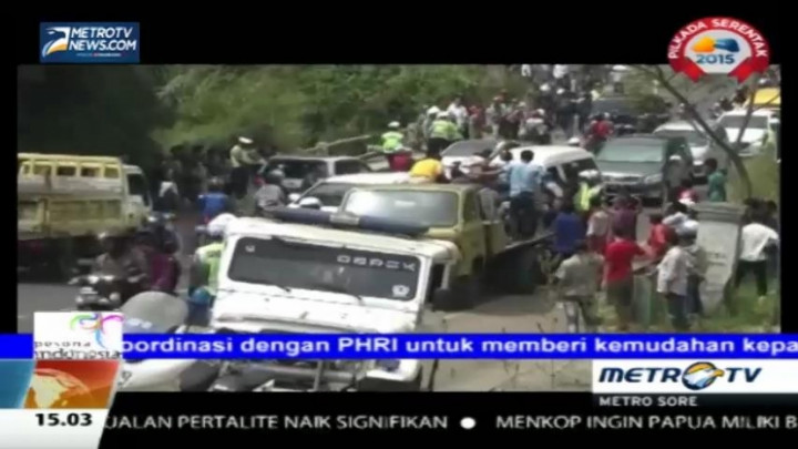 Tujuh Mobil Tabrakan Beruntun di Cianjur, 9 Luka-luka