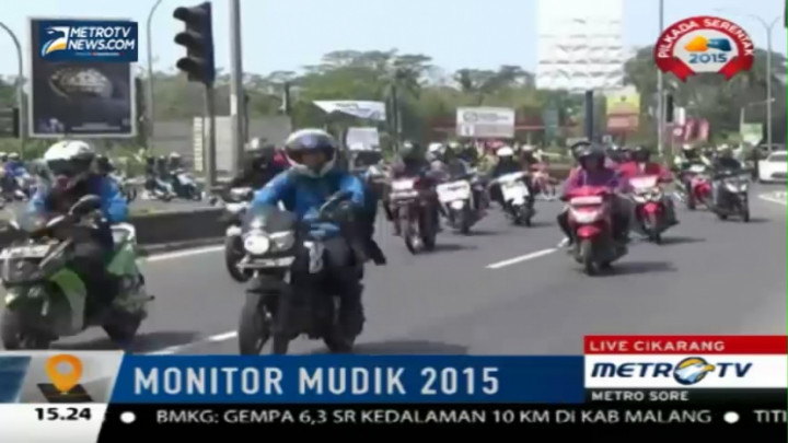 H+9 Lebaran, Volume Kendaraan di Jalur Arteri Karawang Menurun