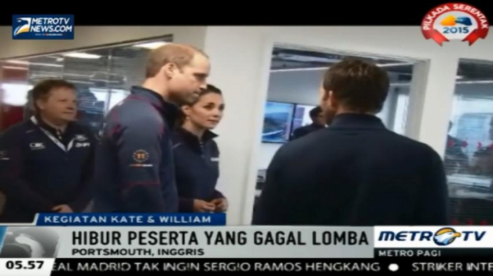 Pangeran William dan Kate Middleton Kunjungi Pangkalan AL Portsmouth