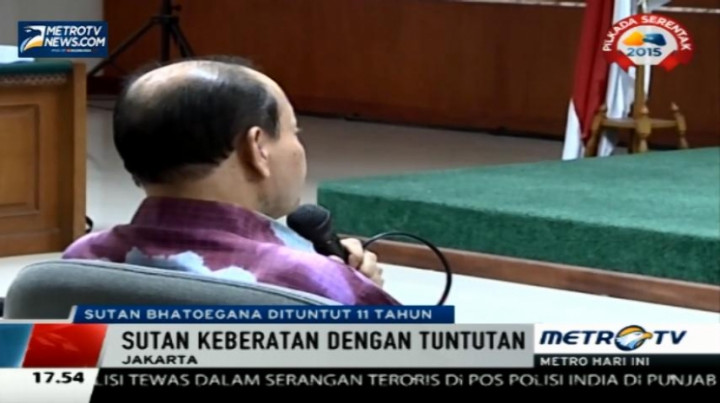 Dituntut 11 Tahun Penjara, Sutan Merasa Dizalimi KPK