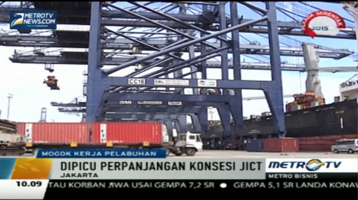 Mogok Nasional, Aktivitas Terminal JICT Tanjung Priok Lumpuh 