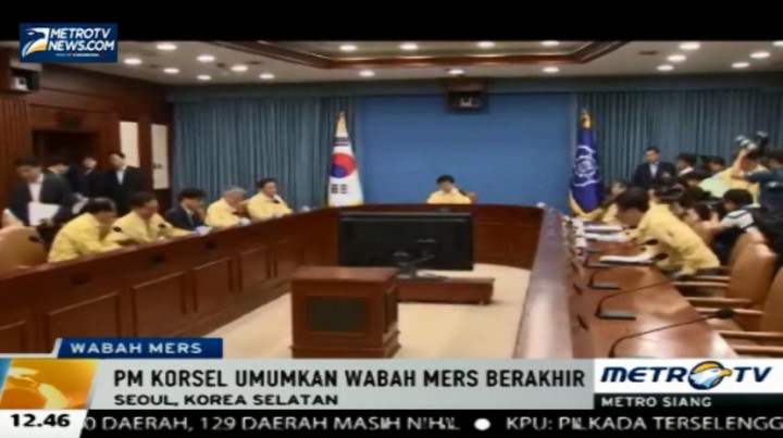 PM Korea Selatan Umumkan Wabah Mers Berakhir
