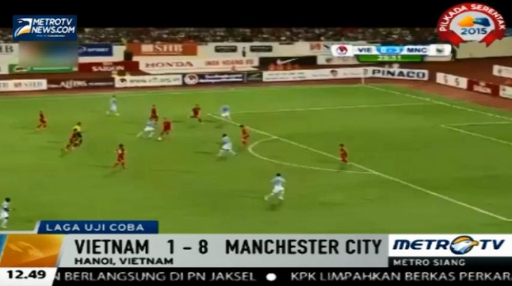 Manchester City Cukur Timnas Vietnam 8-1