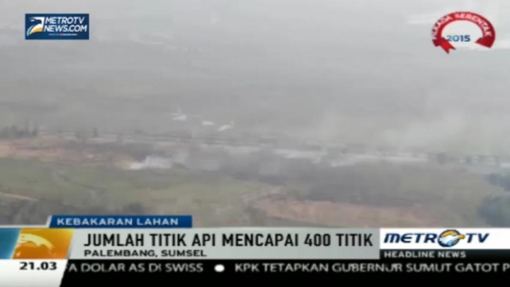Jumlah Titik Api di Sumatera Selatan Meningkat
