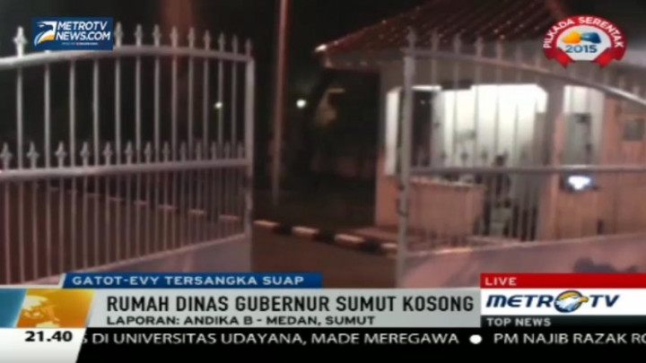 Pasca Ditetapkan Tersangka, Rumah Dinas Gubernur Sumut Sepi