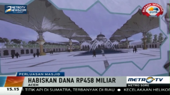 Masjid Baiturrahman Aceh Diperluas Hingga 8 Hektare