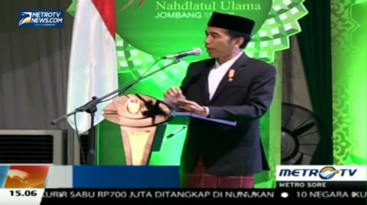 Kelakar Presiden Soal Sarung Saat Peresmian Muktamar NU