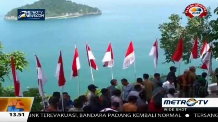 2600 Bendera Merah Putih Berkibar di Gunung Geuretee