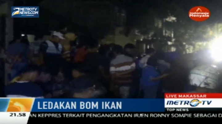  Ledakan di Makassar Dipastikan Berasal dari Bom Ikan 