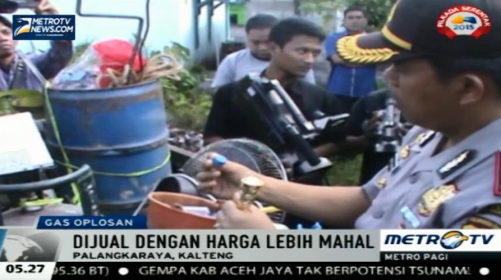 Rumah Tempat Pengoplosan Gas Elpiji Digerebek