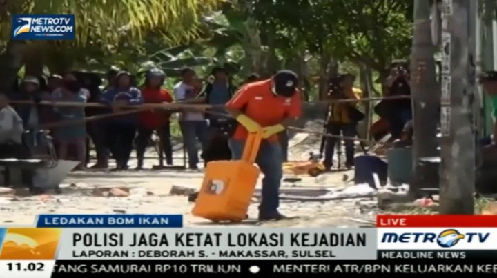 Polisi Gelar Olah TKP Kasus Ledakan Bom Ikan  