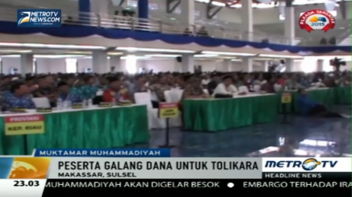  Peserta Muktamar Muhammadiyah Galang Dana untuk Tolikara