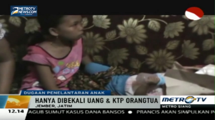 Miris, Tiga Anak Ini Ditelantarkan Orang Tuanya di Warung