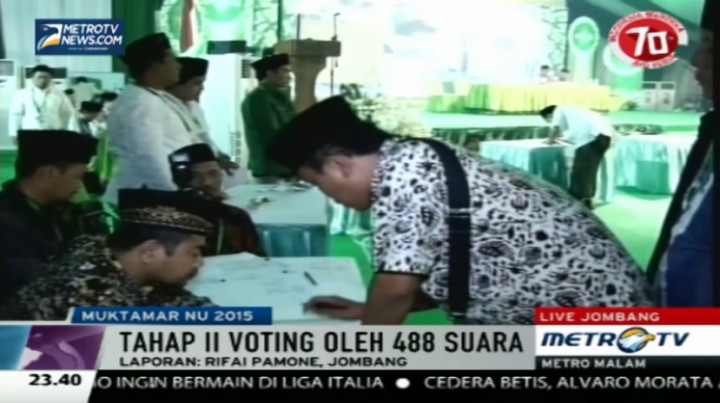  Ratusan Muktamirin NU Pilih Ketua Tanfidziyah Malam Ini
