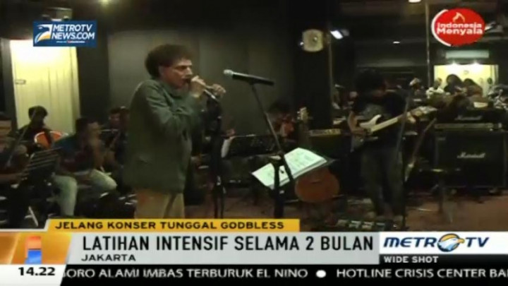 Persiapan Ahmad Albar cs Jelang Konser Tunggal God Bless 