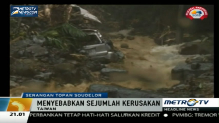 Topan Soudelor di Taiwan Tewaskan 6 Orang