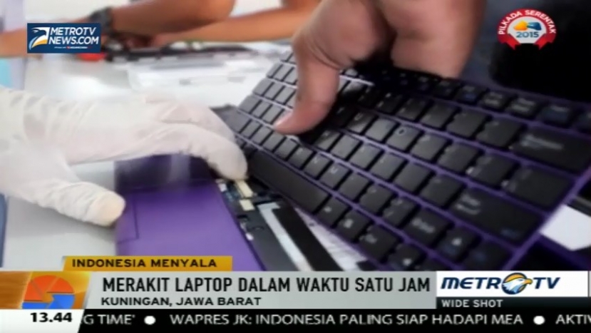 SMK di Kuningan Adakan Kelas Khusus Merangkai Laptop