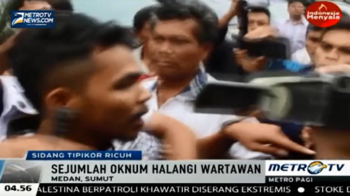 Sidang Vonis Bupati Toba-Samosir Diwarnai Kericuhan