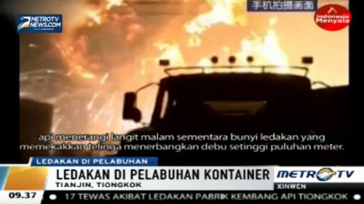 Ledakan di Tianjin, 17 Orang Tewas 400 Lainnya Luka Parah