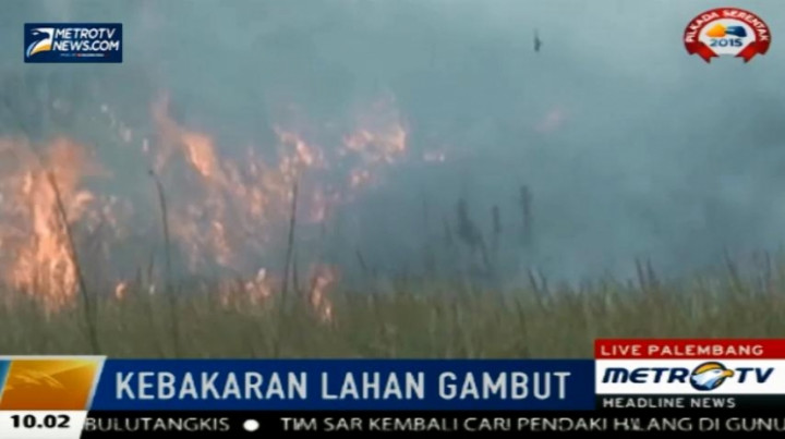 Kebakaran Lahan Gambut di Kabupaten Ogan Ilir