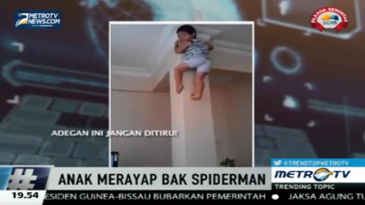 Luar Biasa, Anak Ini Bisa Merayap Bak Spiderman 