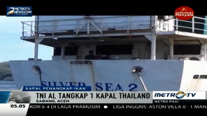 TNI AL Tangkap Kapal Ikan Berbendera Thailand