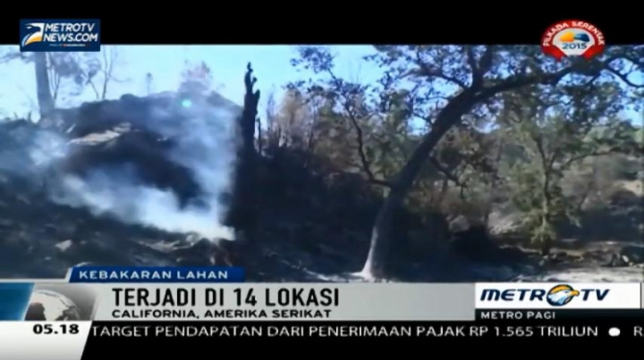 Hampir Sebulan Lamanya Kebakaran Lahan Terjadi di California