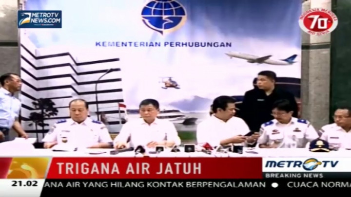  Kemenhub: Trigana Air Jatuh Setelah Tabrak Gunung Tangok