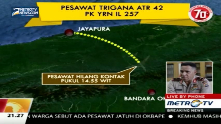 Kapolda Papua: Satu Pleton Brimob Siap Cari Trigana Air