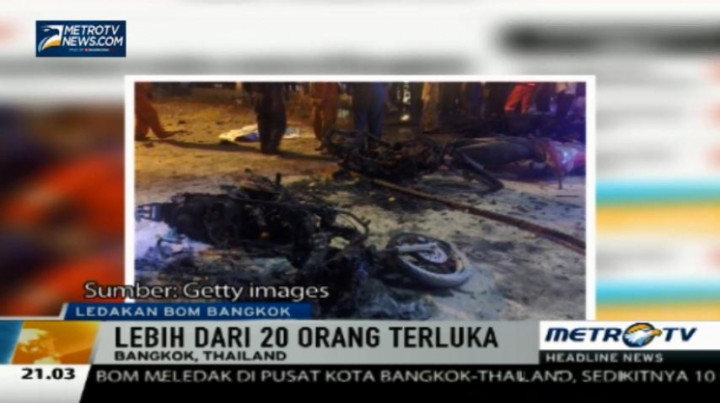 Ledakan Bom di Bangkok Tewaskan 12 Orang