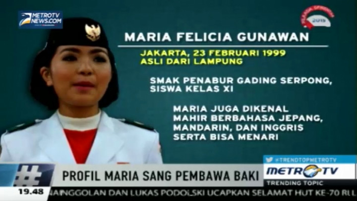 Ini Sosok Maria, Pembawa Baki dalam Upacara Bendera di Istana