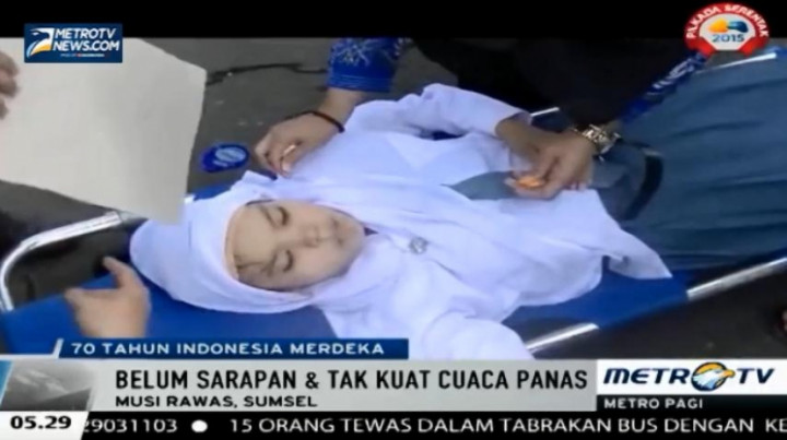 Puluhan Pelajar Pingsan Saat Mengikuti Upacara HUT Kemerdekaan RI