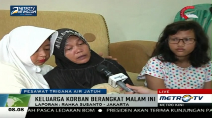 Malam Ini, Keluarga Korban Trigana Air Berangkat ke Papua