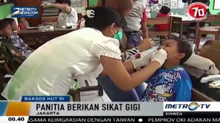 Sambut HUT RI, PDGI Gelar Baksos Pemeriksaan Gigi