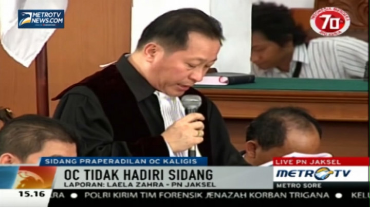 Sempat Ditunda, Sidang Praperadilan OC Kaligis Digelar Hari Ini