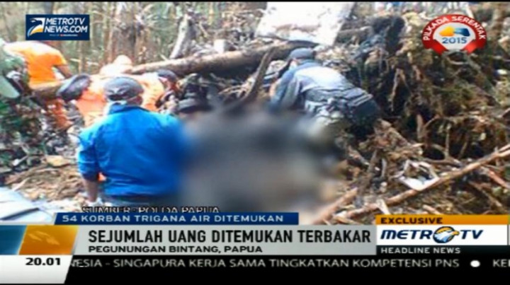 Eksklusif, Kumpulan Gambar di Lokasi Trigana Air Jatuh
