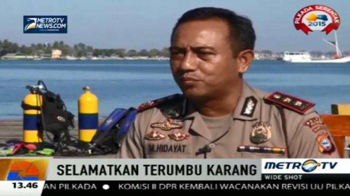 Kapolres Ini Turun Langsung Selamatkan Terumbu Karang