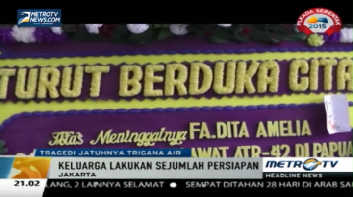  Keluarga Siapkan Pemakaman Pramugari Korban Trigana Air