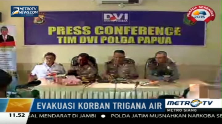 Evakuasi Trigana Air, Polisi Umumkan Nama Korban Teridentifikasi