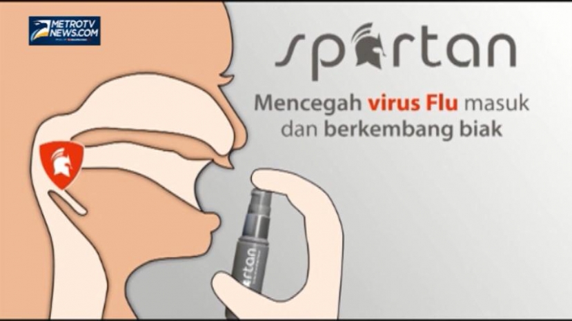 Spartan, Mouth Spray Pencegah Virus Flu Berkembang Biak di Tubuh 