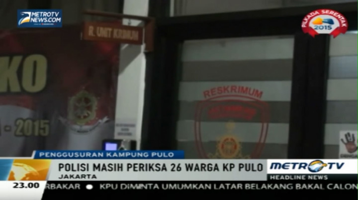  26 Orang Provokator Bentrokan Kampung Pulo Diperiksa