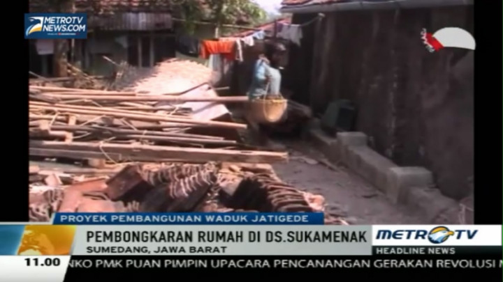 Penenggelaman Waduk Jatigede, Warga Sumedang Mulai Bongkar Rumah