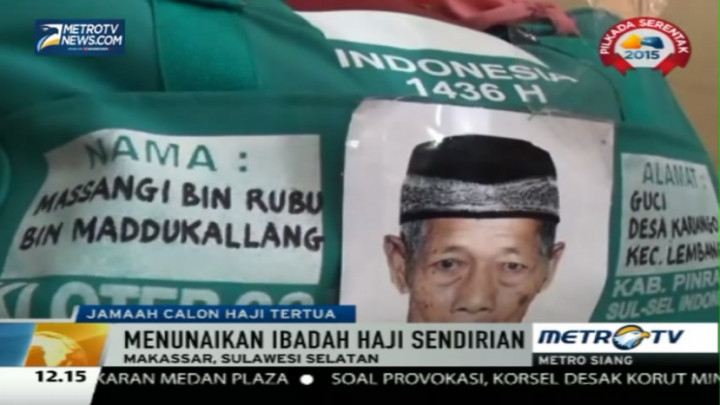 Veteran 93 Tahun Asal Sulsel Naik Haji Seorang Diri